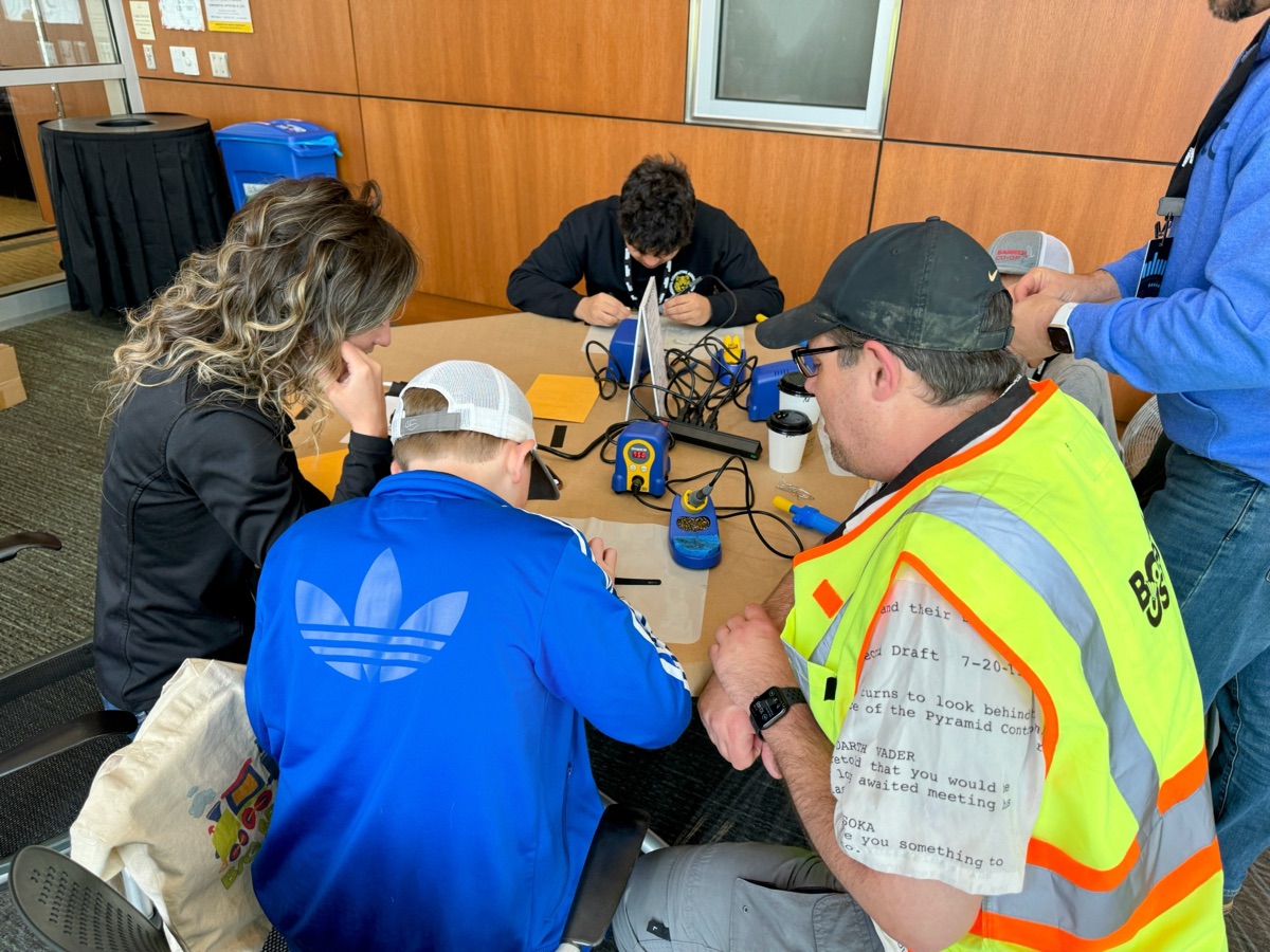 Community members learning together