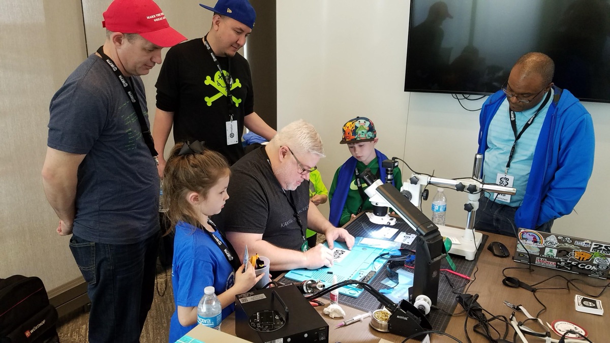Fellowship portable soldering lab stations ready for a workshop